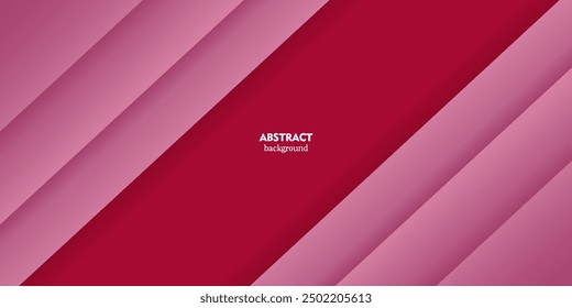 Abstract geometric futuristic background with bright red background design. Pattern of overlapping pink shapes. Eps10 vector
