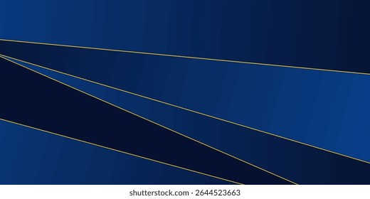 Abstrakter geometrischer futuristischer blauer Hintergrund mit buntem dunklem Dreieck als Hintergrunddesign. Überlappendes Dreiecksmuster. Vektor EPS10