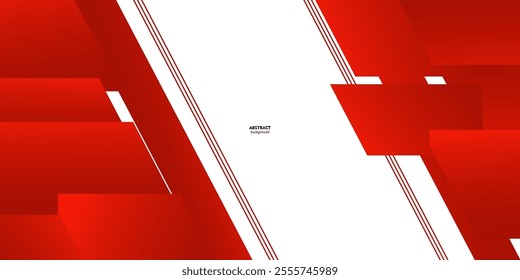 Abstract geometric futuristic white background with bright red square background design. Overlapping triangle pattern. Eps10