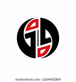 Resumen del diseño del logotipo de la letra G D 7 geométrica.