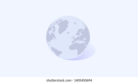 Abstract Geometric Globe. Infographic Vector Presentation Brochure Flyer Template.