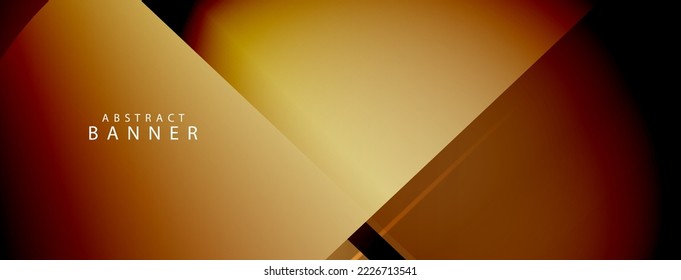 Abstract geometric gold color vector design background vector