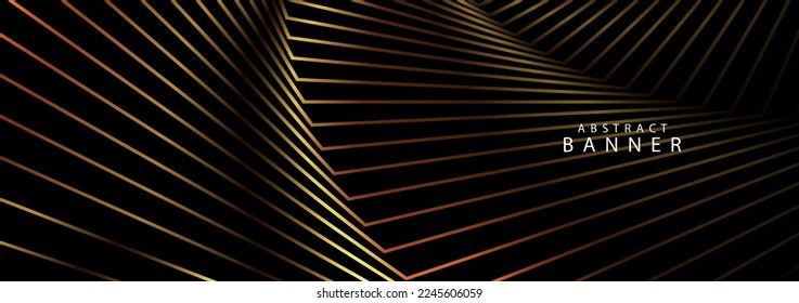 Abstract geometric gold concept shiny design background vector