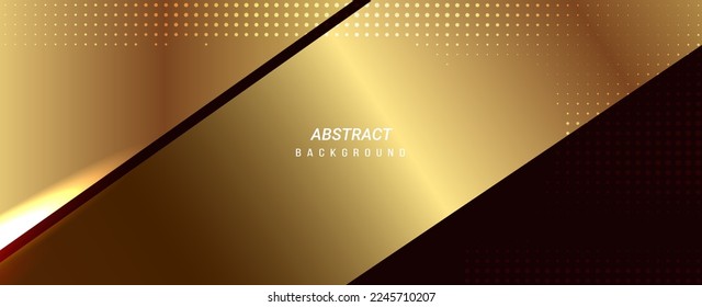 Abstract geometric gold concept shiny design background vector