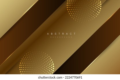 Abstrakter, geometrischer goldener Hintergrund, Vektorgrafik