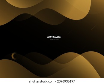 Abstrakter geometrischer goldener, eleganter, dynamischer Hintergrund moderner Muster