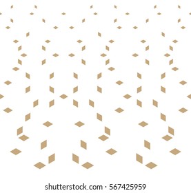 Abstract geometric gold graphic minimal halftone pattern