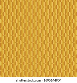 abstract geometric golden background seamless pattern with triangle shapes for textile