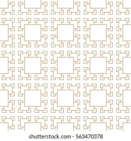 Abstract geometric golden deco art square pattern background 