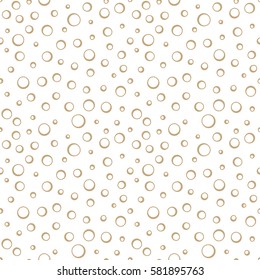 abstract geometric golden deco vector bubbles pattern