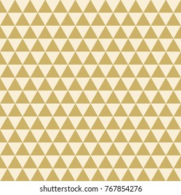Abstract geometric golden graphic design print triangle halftone pattern
