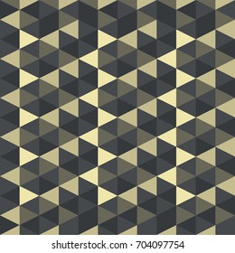 Abstract geometric golden vector pattern retro gothic and art deco style. Illustration for design background EPS10. Use for textile, graphic screen, presentation.