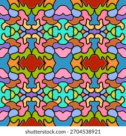 abstract geometric gradient art mandala pattern for fabric and textile