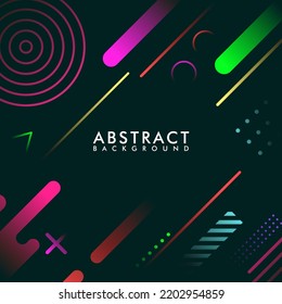 Abstract geometric gradient background with colorful. Trendy geometric background design