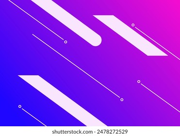 abstract geometric gradient background. Memphis Composition of dynamic shapes. Vector illustration