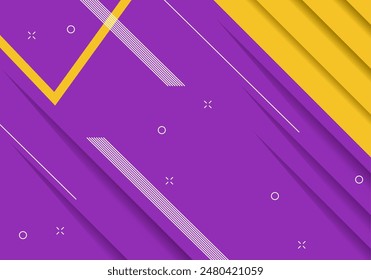 abstract geometric gradient background. Memphis Composition of dynamic shapes. Vector illustration