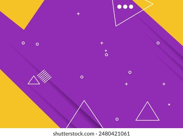 abstract geometric gradient background. Memphis Composition of dynamic shapes. Vector illustration