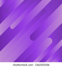 Abstract geometric gradient background. Minimalistic fluid dynamic shapes composition with bright trendy colorful gradients. Creative design templates graphics. Violet. Vector illustration