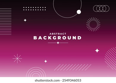 Abstract geometric gradient background with space for text. Modern design for graphic projects, covers, banners, posters, and more with abstract lo-fi multicolor vintage retro. Red and Dark colors.