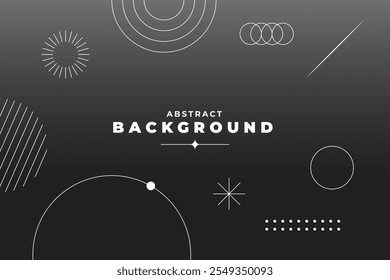 Abstract geometric gradient background with space for text. Modern design for graphic projects, covers, banners, posters, and more with abstract lo-fi multicolor vintage retro. Black colors.