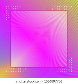abstract geometric gradient background. and transparent boxes for writing posts or photos.
