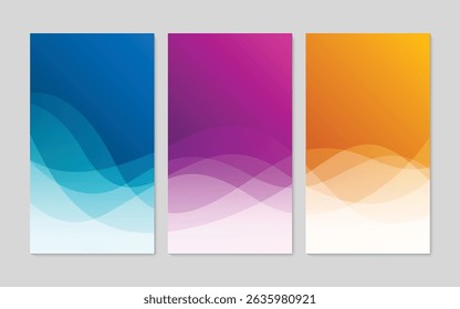 Diseño de Anuncio de gradiente geométrico Abstractas. Plantilla de fondo colorido moderno. Ilustración vectorial