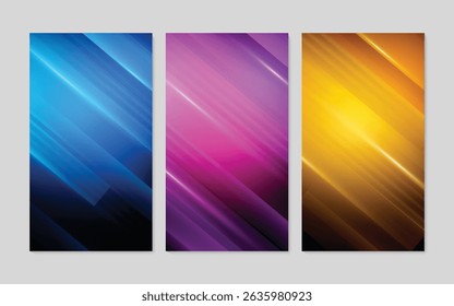 Abstract geometric gradient banner design. Modern colorful background template. Vector illustration