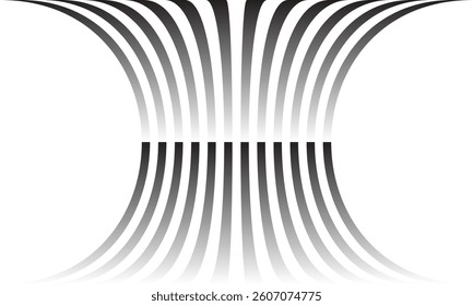 abstract geometric gradient bulge line pattern can be used background, banner, poster.
