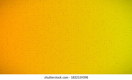 Abstract geometric gradient circles background. Yellow dot background with empty space. Vector illustration.