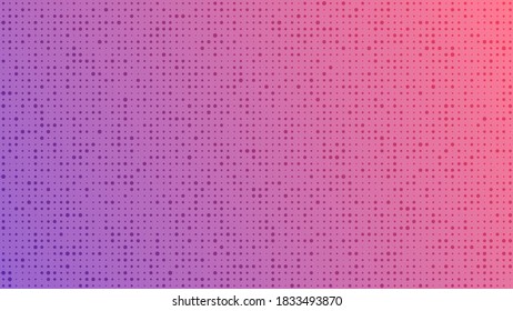 Abstract geometric gradient circles background. Pink dot background with empty space. Vector illustration.