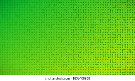 Abstract geometric gradient circles background. Green dot background with empty space. Vector illustration.