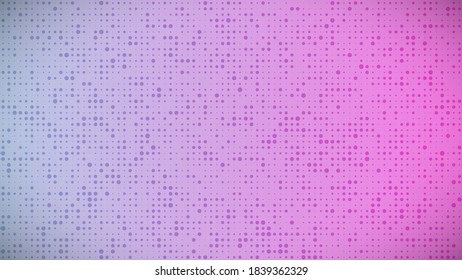 Abstract geometric gradient circles background. Violet dot background with empty space. Vector illustration.