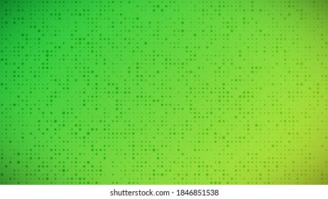 Abstract geometric gradient circles background. Green dot background with empty space. Vector illustration.