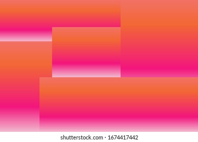 Abstract geometric gradient colorful background vector template with pink, red, yellow colors