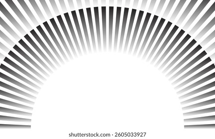 abstract geometric gradient line arc pattern.