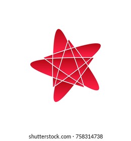 Abstract geometric gradient logo icon design for element, ornament, etc