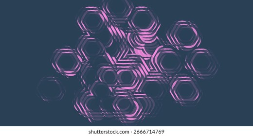 Gradiente geométrico abstracto Fondo de tecno rosa