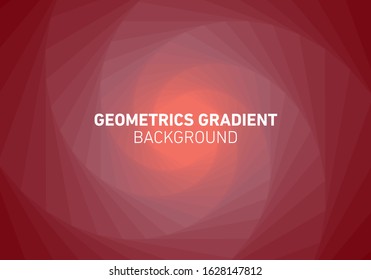Abstract Geometric Gradient Red Background