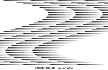 abstract geometric gradient repeat flag line pattern.
