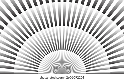 abstract geometric gradient repeat sunburst line pattern.