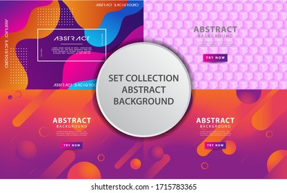 abstract geometric gradient shape background banner with line and circle. vector background.