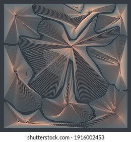 Abstract geometric gradient shapes. Icolated vector background.  