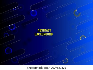 Abstract geometric gradient shapes on composition dynamic illustration background, vector