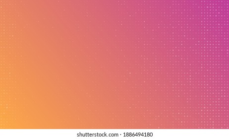 Abstract geometric gradient squares background. Orange dot background with empty space. Vector illustration.