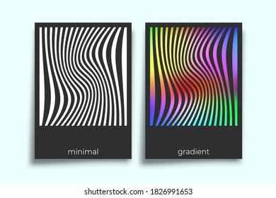Abstract geometric gradient texture minimal design for background, wallpaper, flyer, poster, brochure cover, typography, or other printing products. Vector illustration.