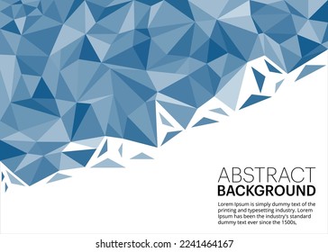 Abstract geometric gradient triangle shape pattern background for business or corporate presentation. vector illustration  