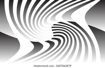 abstract geometric gradient twist line pattern art can be used background, banner, poster.