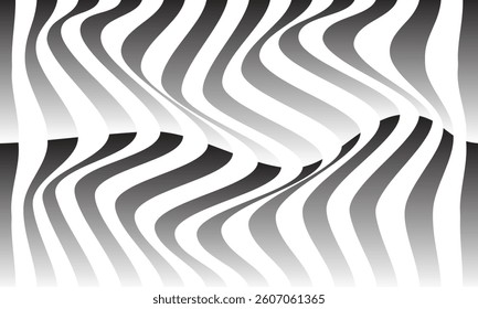 abstract geometric gradient wave line pattern can be used background, banner, poster.