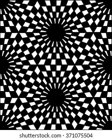 Abstract geometric graphic black and white hipster fashion pillow pattern