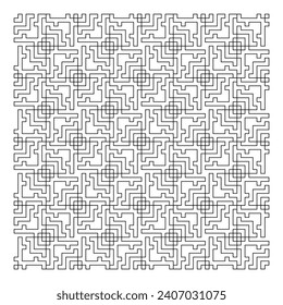 Abstract Geometric Graphic Design on White Background